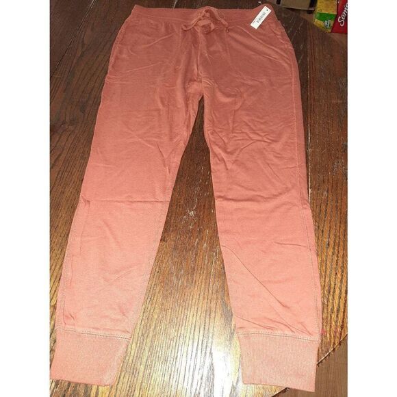 New Medium Amazon Essentials Chestnut Brown Casual Athletic Joggers Loungewear - Picture 3 of 5